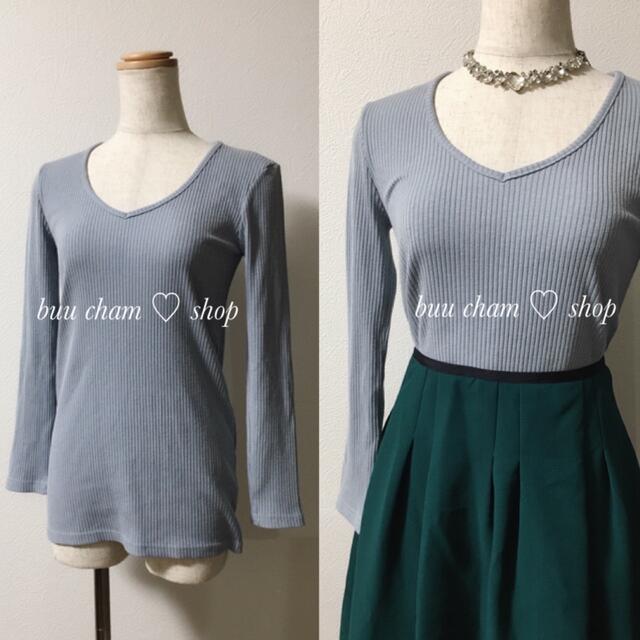 ANAP Latina(アナップラティーナ)のLatina♡Vネックリブトップス レディースのトップス(カットソー(長袖/七分))の商品写真