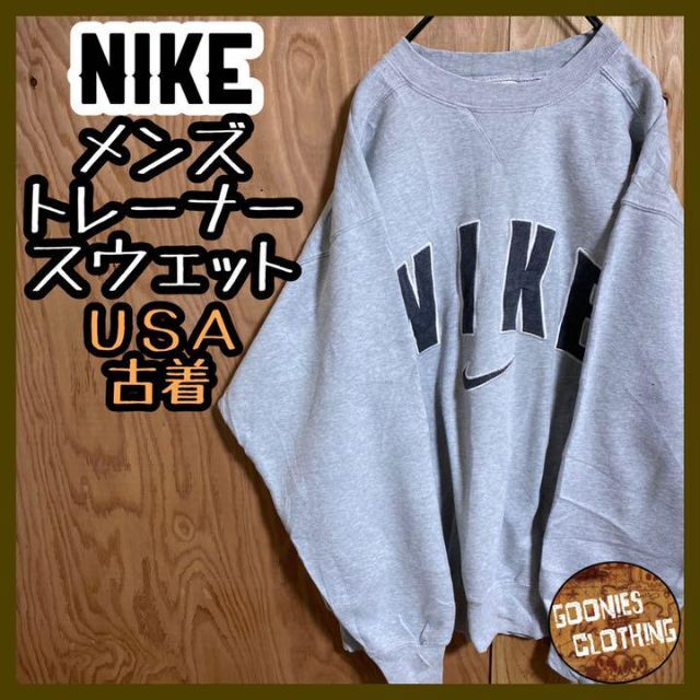 NIKE ナイキ 90s 白タグ デカロゴ トレーナー USA古着 スウェット スウッシュの通販 by グーニーズクロージング ナイキならラクマ  【数量は多】