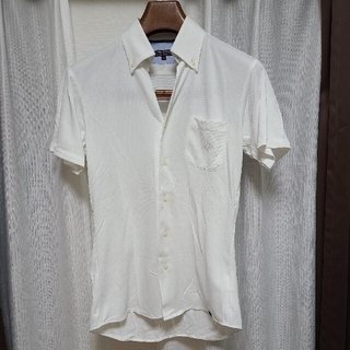 オリヒカ(ORIHICA)のORIHICA　オリヒカ　GARAGE　半袖シャツ　ポロシャツ　Ｓサイズ　白(ポロシャツ)