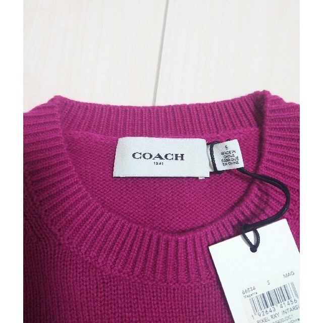 COACH(コーチ)の新品★コーチ レキシー セーター 長袖ニット カシミヤ 恐竜 ラメ レキシー レディースのトップス(ニット/セーター)の商品写真