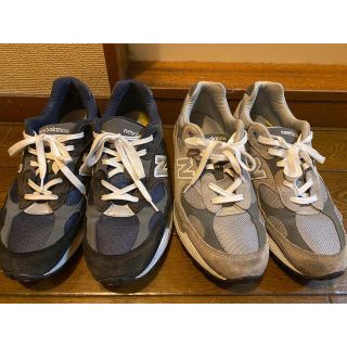 ニューバランス(New Balance)のニューバランス992 2足セット　グレー&ネイビー　9ハーフ　27.5㎝(スニーカー)