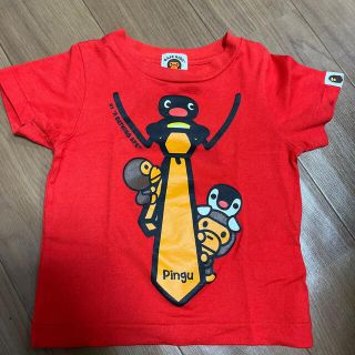 アベイシングエイプ(A BATHING APE)のBAPE KIDS pinguピングーコラボ　Tシャツ(Tシャツ/カットソー)