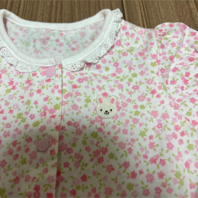 mikihouse(ミキハウス)のミキハウス　ロンパース 70  カバーオール　半袖　女の子　まとめ売り　セット キッズ/ベビー/マタニティのベビー服(~85cm)(ロンパース)の商品写真