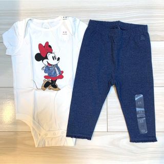 ベビーギャップ(babyGAP)の【新品】babygap ロンパース＋レギンス 70(ロンパース)