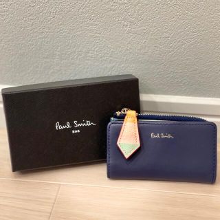 ポールスミス(Paul Smith)の美品　Paul Smith ポールスミス　人気マルチ　キーケース　ブルー　(キーケース)