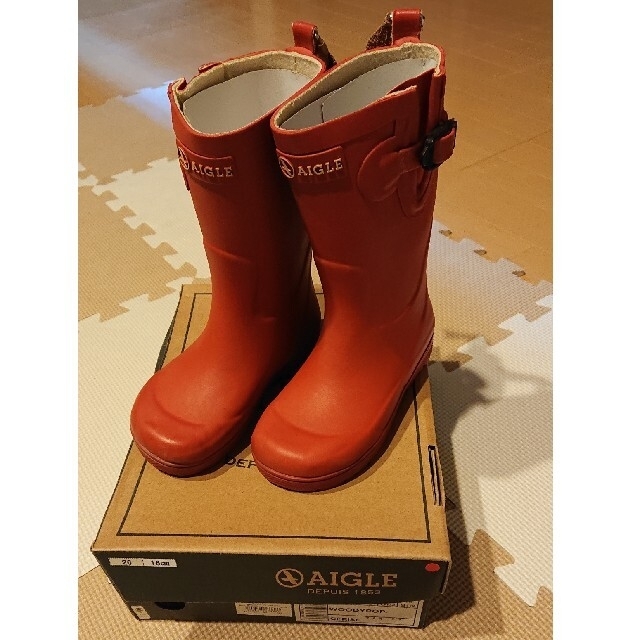 AIGLE(エーグル)のAIGLE エーグル レインブーツ 16センチ キッズ/ベビー/マタニティのキッズ靴/シューズ(15cm~)(長靴/レインシューズ)の商品写真