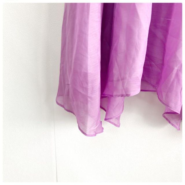 【可愛い♪♪】ウィルセレクション　レディース　ロングスカート　パープル　M レディースのスカート(ひざ丈スカート)の商品写真