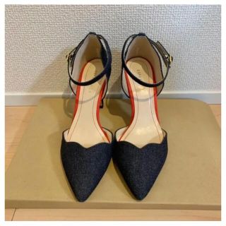 エスペランサ(ESPERANZA)のエスペランサ パンプス デニム サンダル 22.5cm(ハイヒール/パンプス)