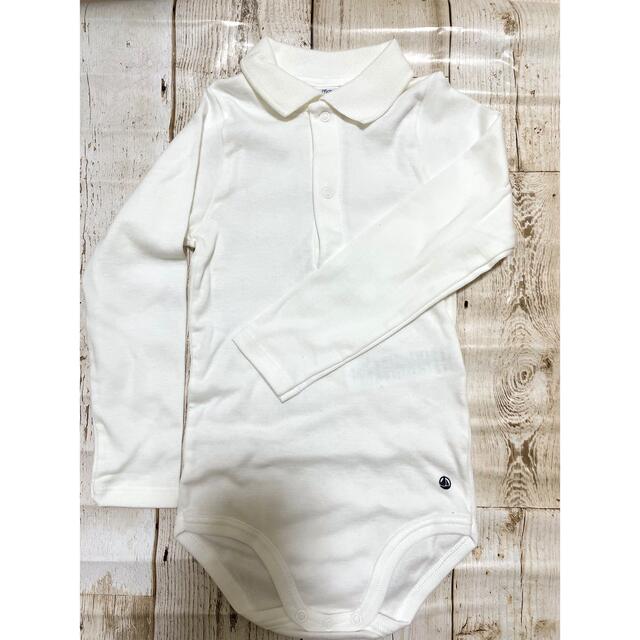 PETIT BATEAU(プチバトー)のPETIT BATEAU ポロシャツ仕様長袖ボディ キッズ/ベビー/マタニティのキッズ服男の子用(90cm~)(Tシャツ/カットソー)の商品写真