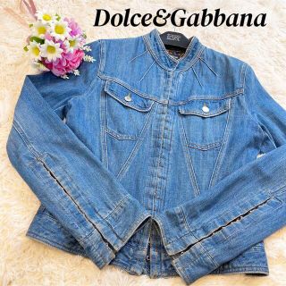 ドルチェアンドガッバーナ(DOLCE&GABBANA)のDOLCE&GABBANA ドルガバ　デニムジャケット Gジャン　ヒョウ柄(Gジャン/デニムジャケット)