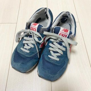 ニューバランス(New Balance)のニューバランス 574 スニーカー ネイビー 紺 23.5cm 37(スニーカー)