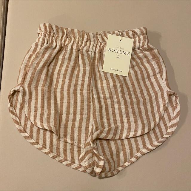 こども ビームス(コドモビームス)のSTUDIO BOHEME /STRIPED GEORGETTE  SHORTS キッズ/ベビー/マタニティのベビー服(~85cm)(パンツ)の商品写真