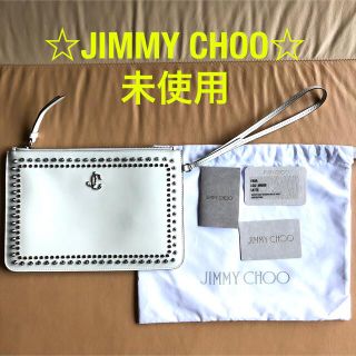 ジミーチュウ(JIMMY CHOO)のJIMMY CHOO☆クラッチバッグ☆FARA LATTE 未使用(クラッチバッグ)