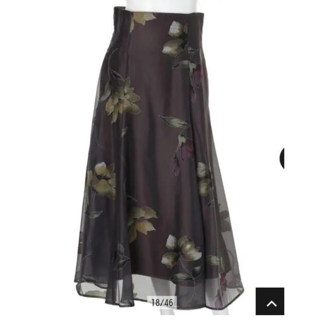 Mystrada(マイストラーダ)の美品✨マイストラーダ　オパールフラワーフレアースカート レディースのスカート(ロングスカート)の商品写真