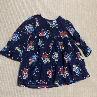 ベビーギャップ(babyGAP)のベビーギャップ　花柄　星ワンピース(ワンピース)