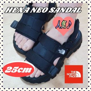 ザノースフェイス(THE NORTH FACE)のザ・ノースフェイス HEXA NEO SANDAL サンダル BK 25m(サンダル)