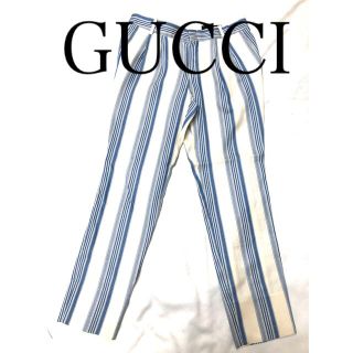 グッチ(Gucci)のGUCCI ストライプデザインパンツ(カジュアルパンツ)