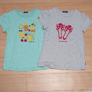 ムージョンジョン(mou jon jon)の女の子 140 ムージョンジョン 半袖 Tシャツ まとめ売り ２枚セット(Tシャツ/カットソー)