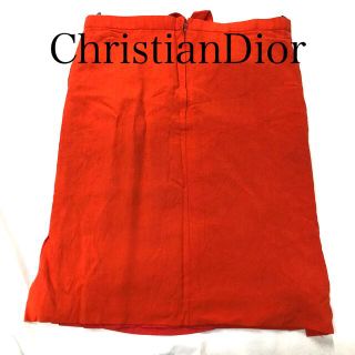 クリスチャンディオール(Christian Dior)のChristianDior デザインスカート(ひざ丈スカート)