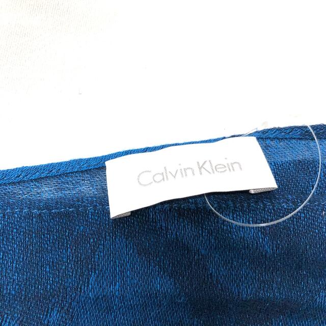 Calvin Klein(カルバンクライン)のCalvinKlain ストール　ブルー レディースのファッション小物(ストール/パシュミナ)の商品写真