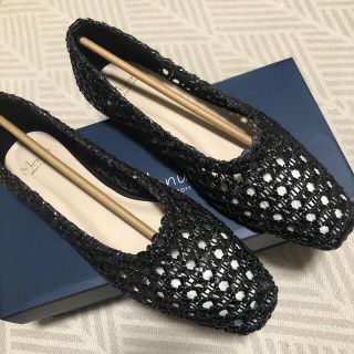 【お値下げ】メッシュ編みパンプス　黒　LL(25.0〜25.5cm)(ハイヒール/パンプス)