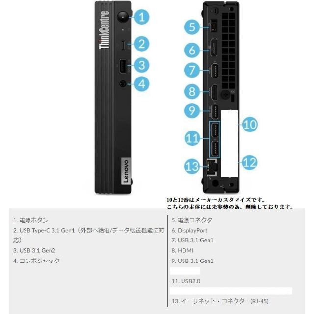 2台分　Lenovo M75q-2 Gen2 Ryzen7 4750GE 8G