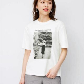 ジーユー(GU)のGU グラフィックT(5分袖)(フォト)(Tシャツ(半袖/袖なし))