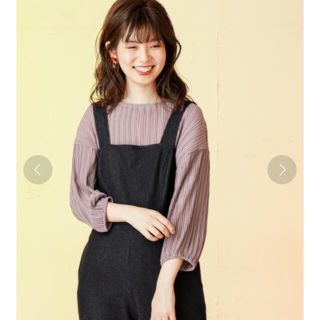 ナチュラルクチュール(natural couture)のnatural couture 立体プリーツシャーリングブラウス(シャツ/ブラウス(長袖/七分))