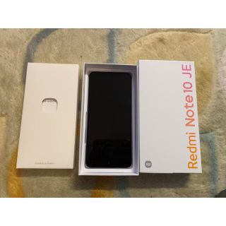 アンドロイド(ANDROID)のRedmi Note 10 JE クロームシルバー　64GB(スマートフォン本体)