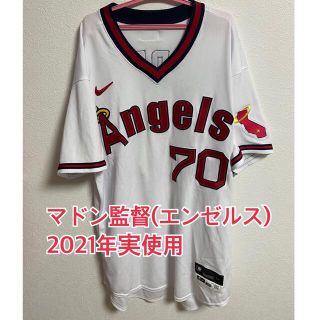 ナイキ(NIKE)の激レア エンゼルス マドン監督 2021年 実使用  70年代ウィークエンド(記念品/関連グッズ)