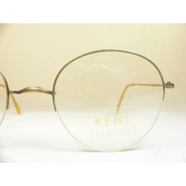 KENT ヴィンテージ 一山 眼鏡 フレーム ナイロール ボストン型 ケント