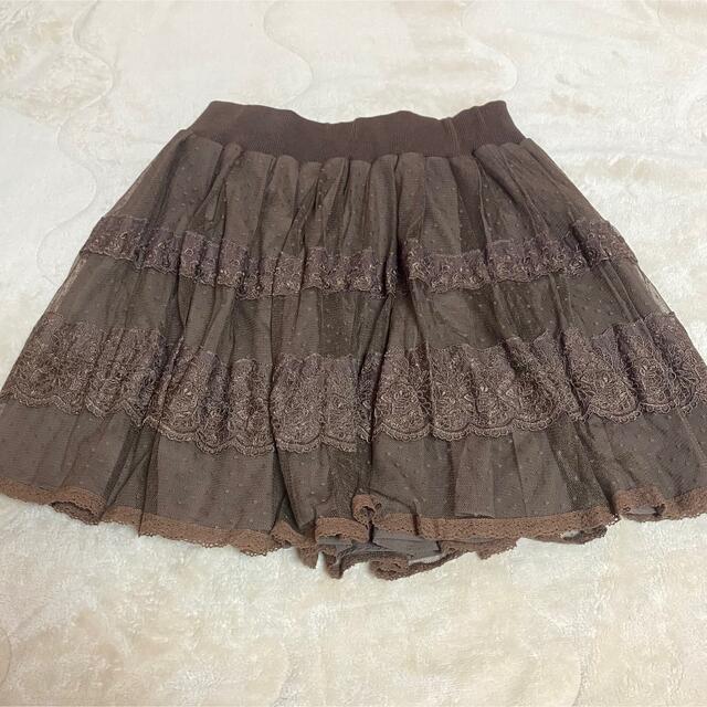 mezzo piano(メゾピアノ)のmezzo piano レーススカート キッズ/ベビー/マタニティのキッズ服女の子用(90cm~)(スカート)の商品写真