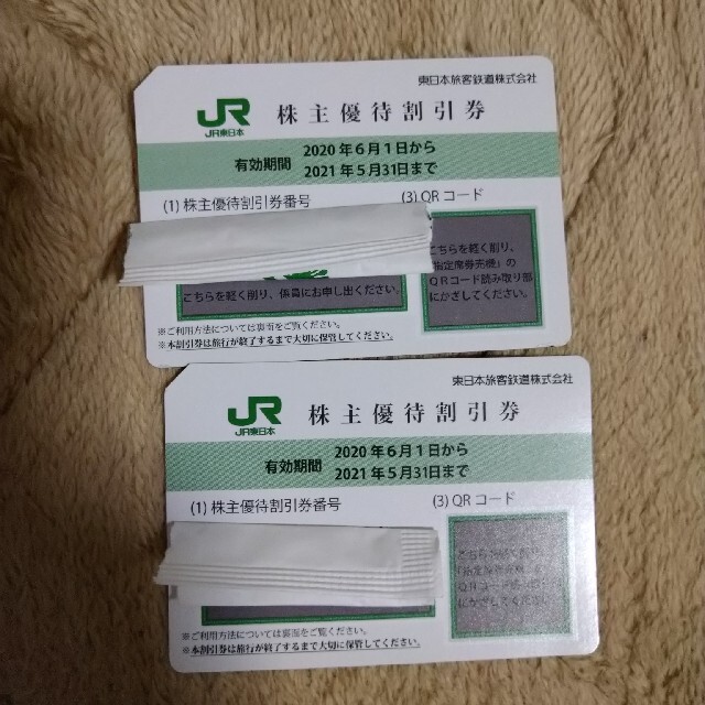 ＪＲ東日本 株主優待割引券 2枚 チケットの優待券/割引券(その他)の商品写真