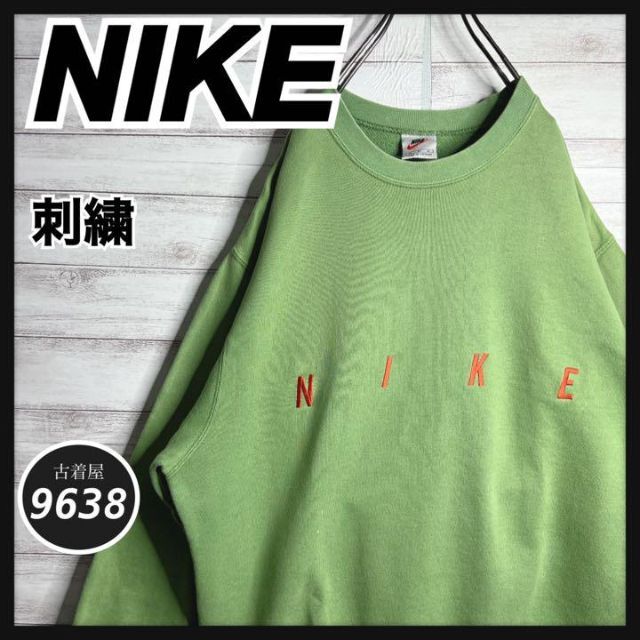 入手困難!!】ナイキ ✈︎刺繍ロゴ 白タグ ゆるだぼ トレーナー 重ね着
