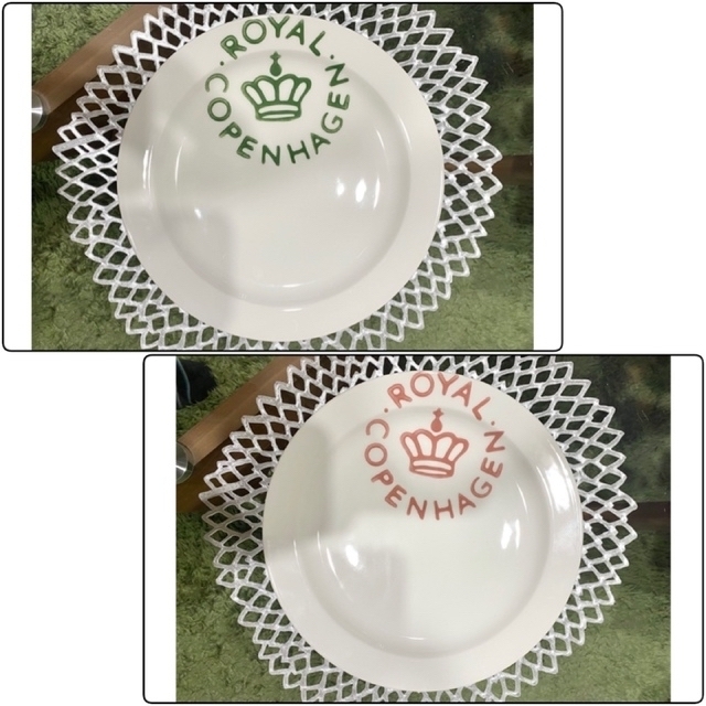 ROYAL COPENHAGEN(ロイヤルコペンハーゲン)の【希少品✨】ロイヤルコペンハーゲン　プレート　26cm x 2枚セット　箱無し インテリア/住まい/日用品のキッチン/食器(食器)の商品写真