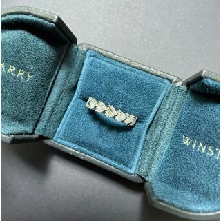 ハリーウィンストン(HARRY WINSTON)のハリーウィンストン　ハートシェイプ　エタニティ　プロングセットリング　９号(リング(指輪))