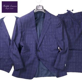 ブリオーニ(Brioni)の2-WC039 ラルフローレンパープルレーベル スーパ180ウール3ピーススーツ(セットアップ)