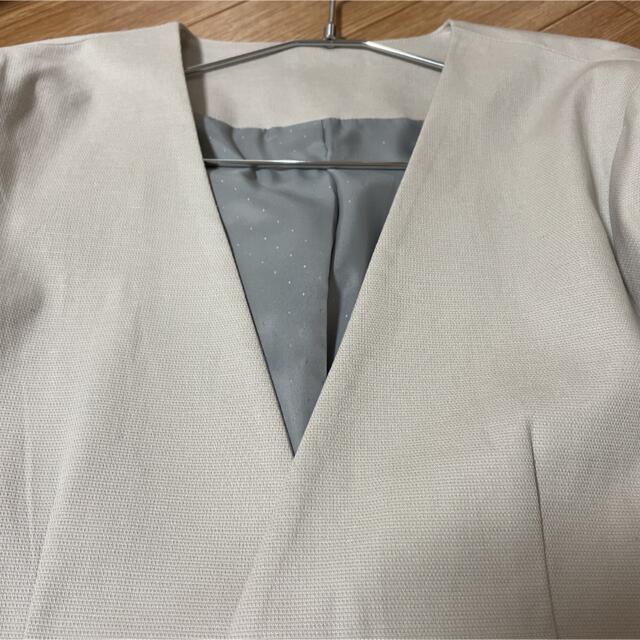 Ripo trenta anni ノーカラージャケット　ライトグレー メンズのジャケット/アウター(ノーカラージャケット)の商品写真