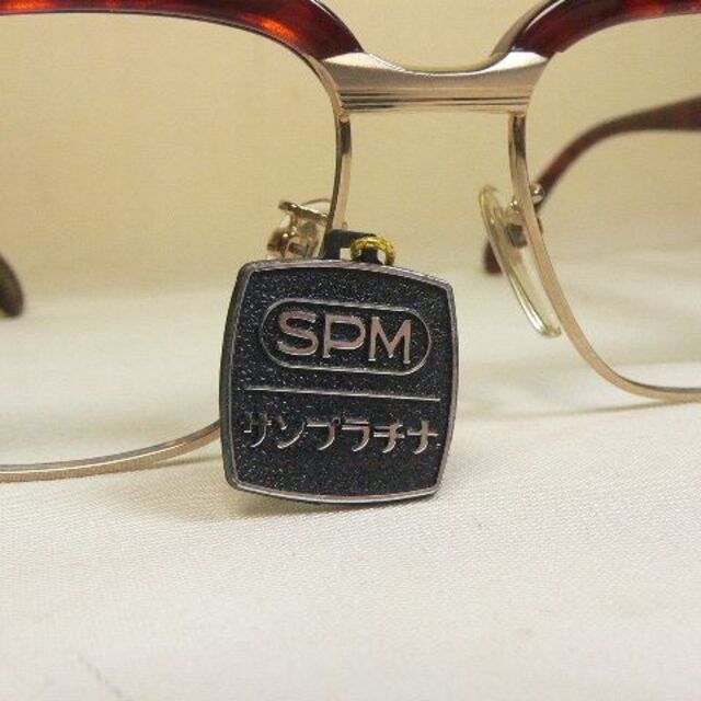 サンプラチナ使用 ヴィンテージ 眼鏡 フレーム サーモントブロー