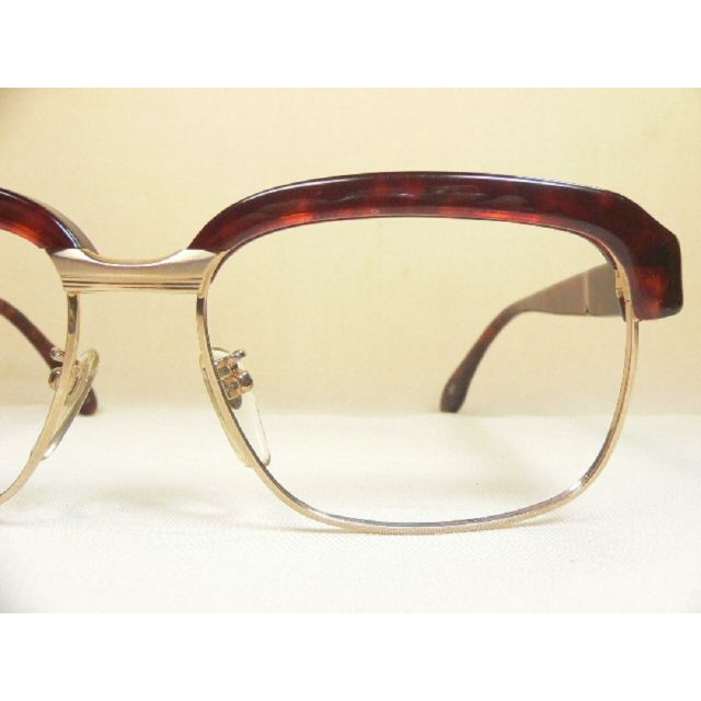 サンプラチナ使用 ヴィンテージ 眼鏡 フレーム サーモントブロー 恐らく国産品