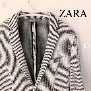 ザラ(ZARA)のZARA MAN テラードジャケット　ストライプ　ザラ　(テーラードジャケット)