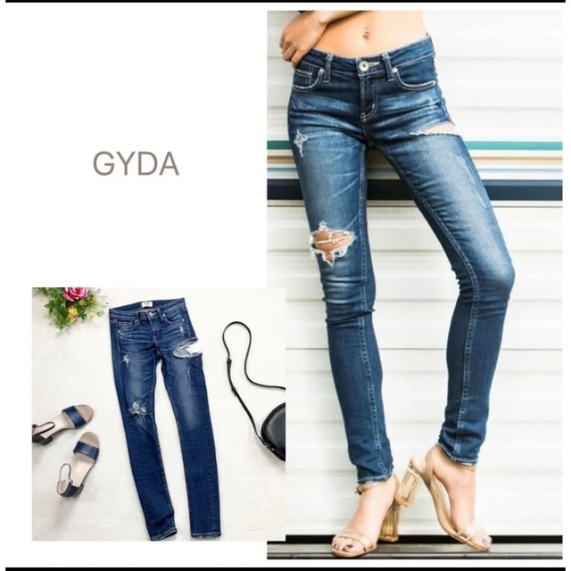 GYDA(ジェイダ)のGYDA デニムパンツ レディースのパンツ(デニム/ジーンズ)の商品写真