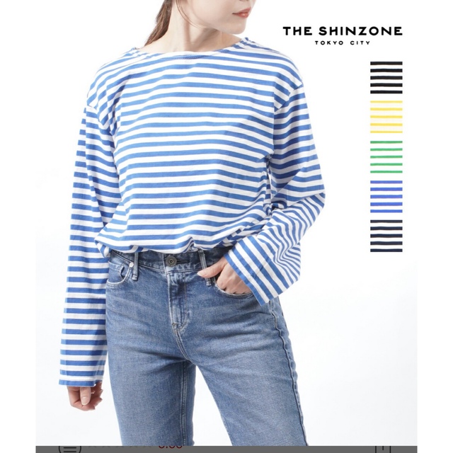 Shinzone(シンゾーン)のシュッシュ様THE SHINZONE   MARINE BORDER TEE  レディースのトップス(Tシャツ(長袖/七分))の商品写真