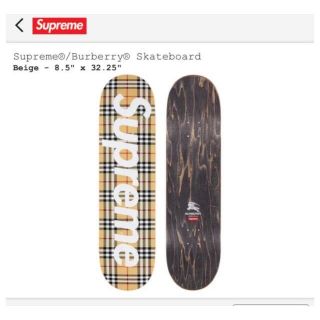 シュプリーム(Supreme)のSupreme Burberry Skateboard(スケートボード)