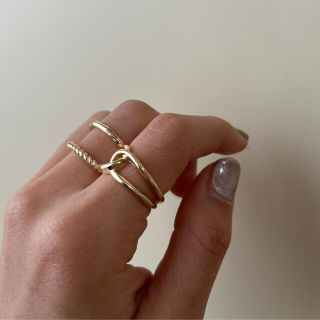 ラスト1点　3点セット　gold ゴールド　アクセサリー　ring リング　指輪(リング(指輪))