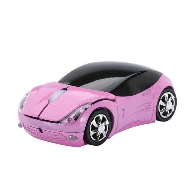 新品】 ワイヤレスマウス フェラーリ 風 車 自動車(ピンク)の 新品】 ワイヤレスマウス フェラーリ 風 車 自動車(ピンク)の