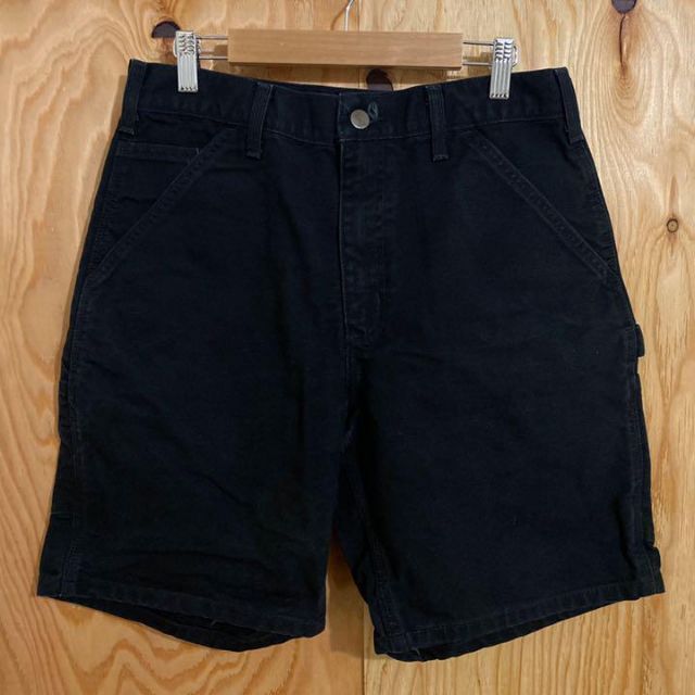 carhartt(カーハート)のカーハート ペインター ショーツ パンツ USA古着 メンズ アメカジ 黒 夏 メンズのパンツ(ショートパンツ)の商品写真