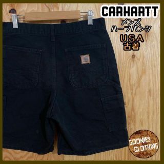 カーハート(carhartt)のカーハート ペインター ショーツ パンツ USA古着 メンズ アメカジ 黒 夏(ショートパンツ)