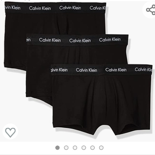 Calvin Klein(カルバンクライン)の新品！Calvin Klein  ボクサーパンツ3枚セット ブラック M メンズのアンダーウェア(ボクサーパンツ)の商品写真