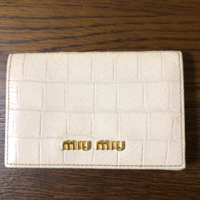 miumiu(ミュウミュウ)のミュウミュウ 名刺入れ カードケース レディースのファッション小物(名刺入れ/定期入れ)の商品写真